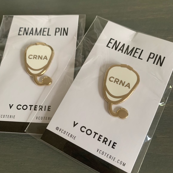 VCOTERIE Enamel Pins- CRNA and Roc and Roll - Picture 2 of 3